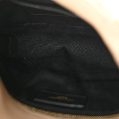 Saint Laurent Lambskin Quilted Toy Loulou Puffer Monogram Chain Satchel Dark Beige 14 of 16