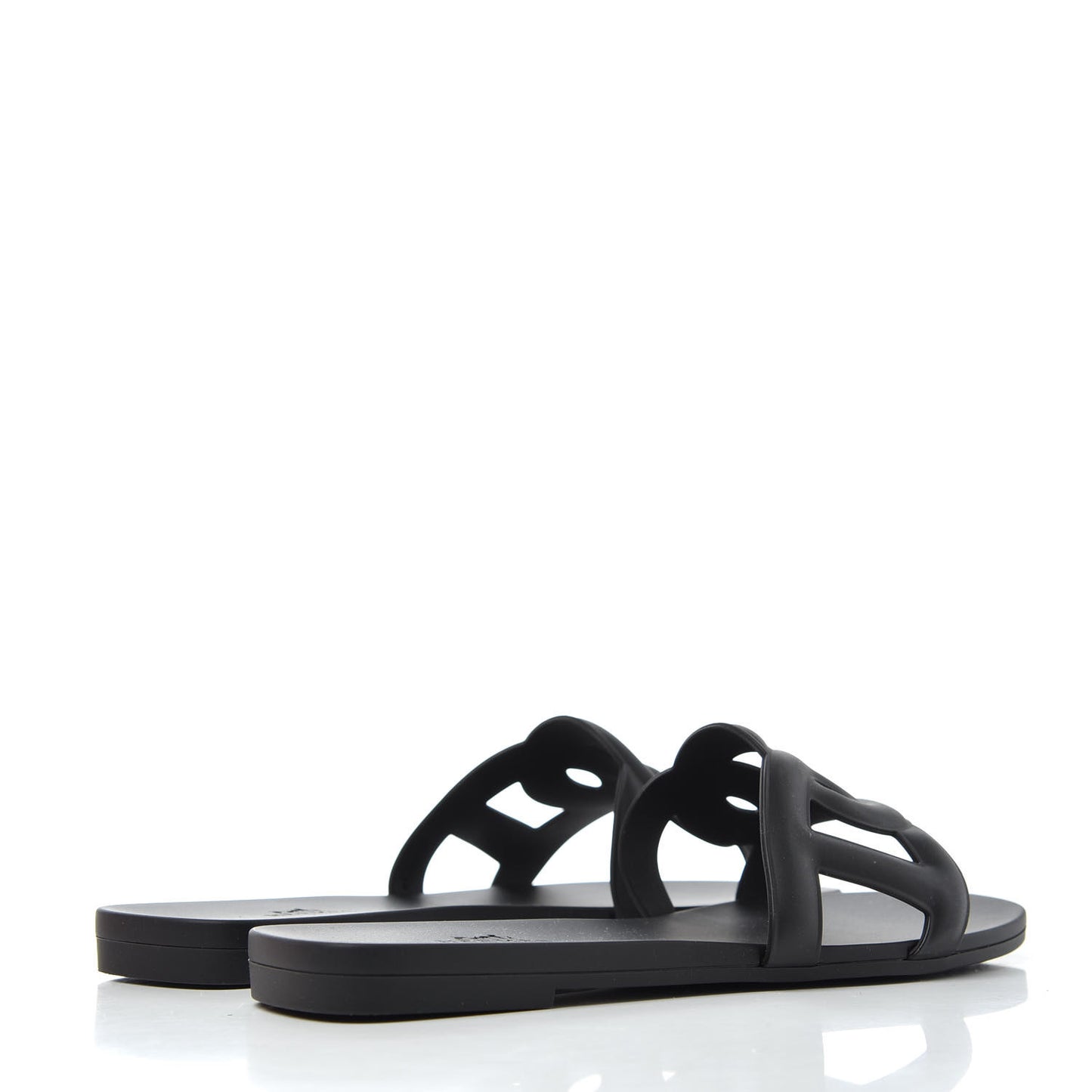 Rubber Aloha Sandals 35 Black