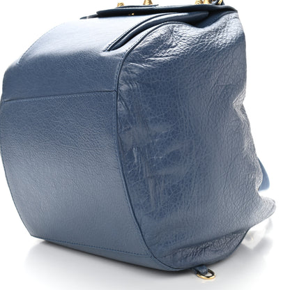 Balenciaga Agneau Giant 12 Gold Hardware Traveler Convertible Backpack Bleu Persan 7 of 11