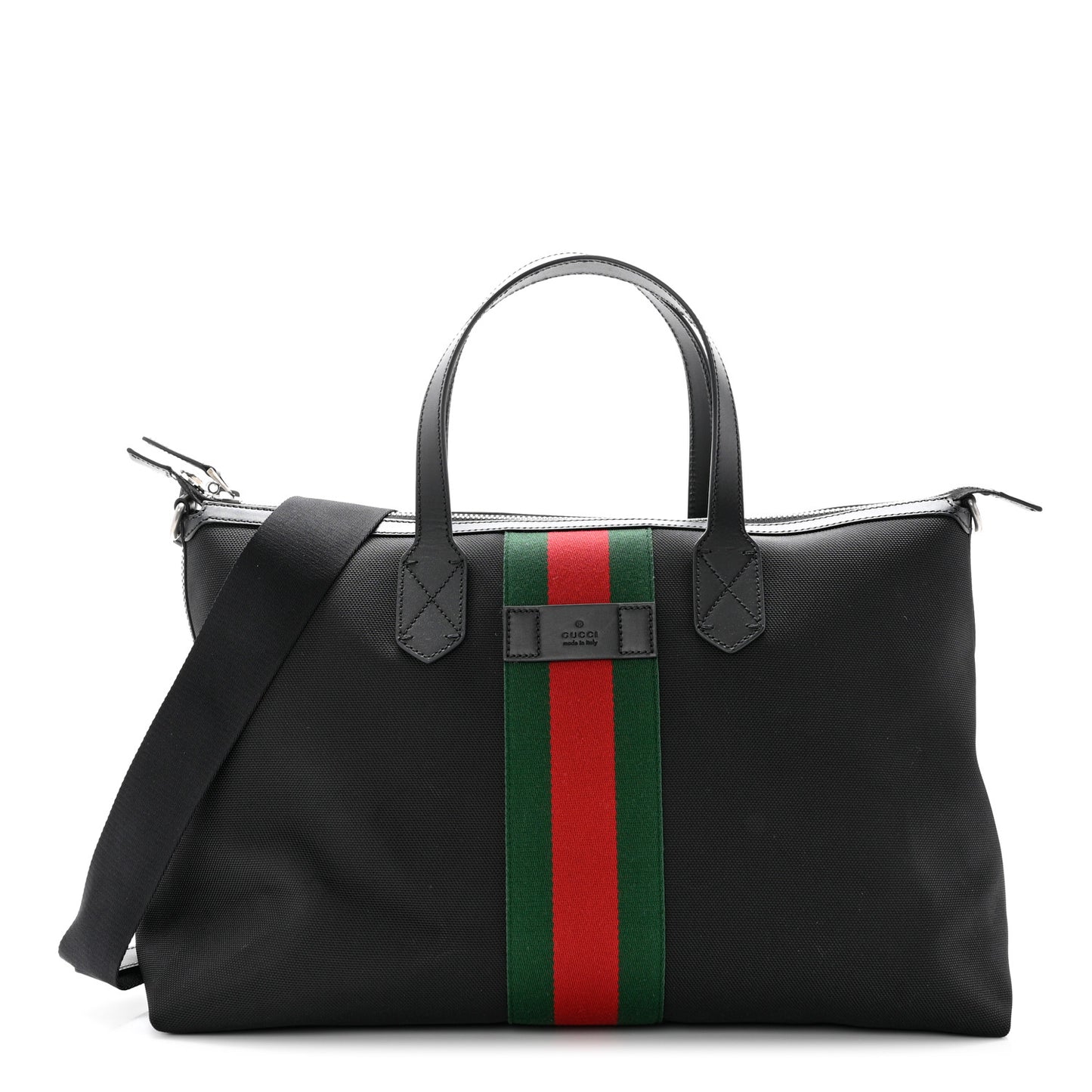 Techno Canvas Web Duffle Black