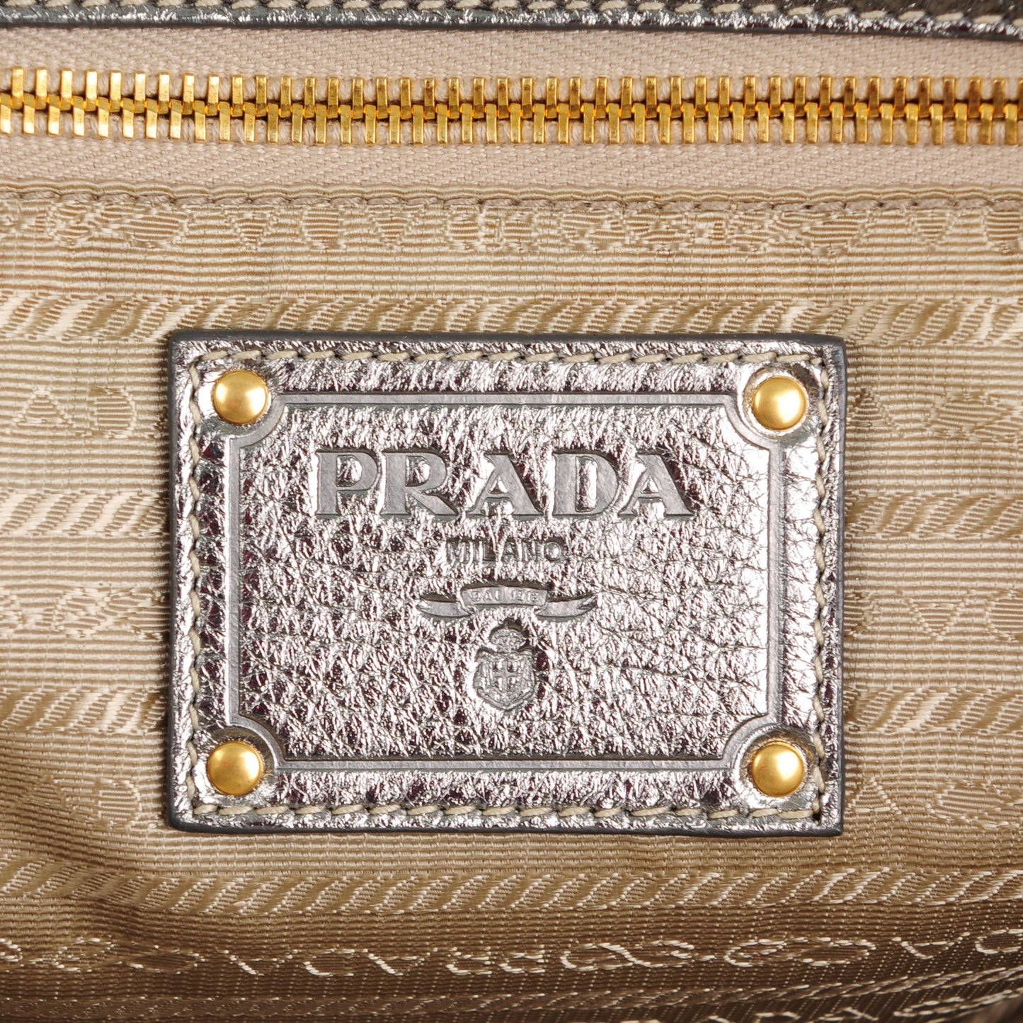 Vitello Daino Shopping Tote Acciaio