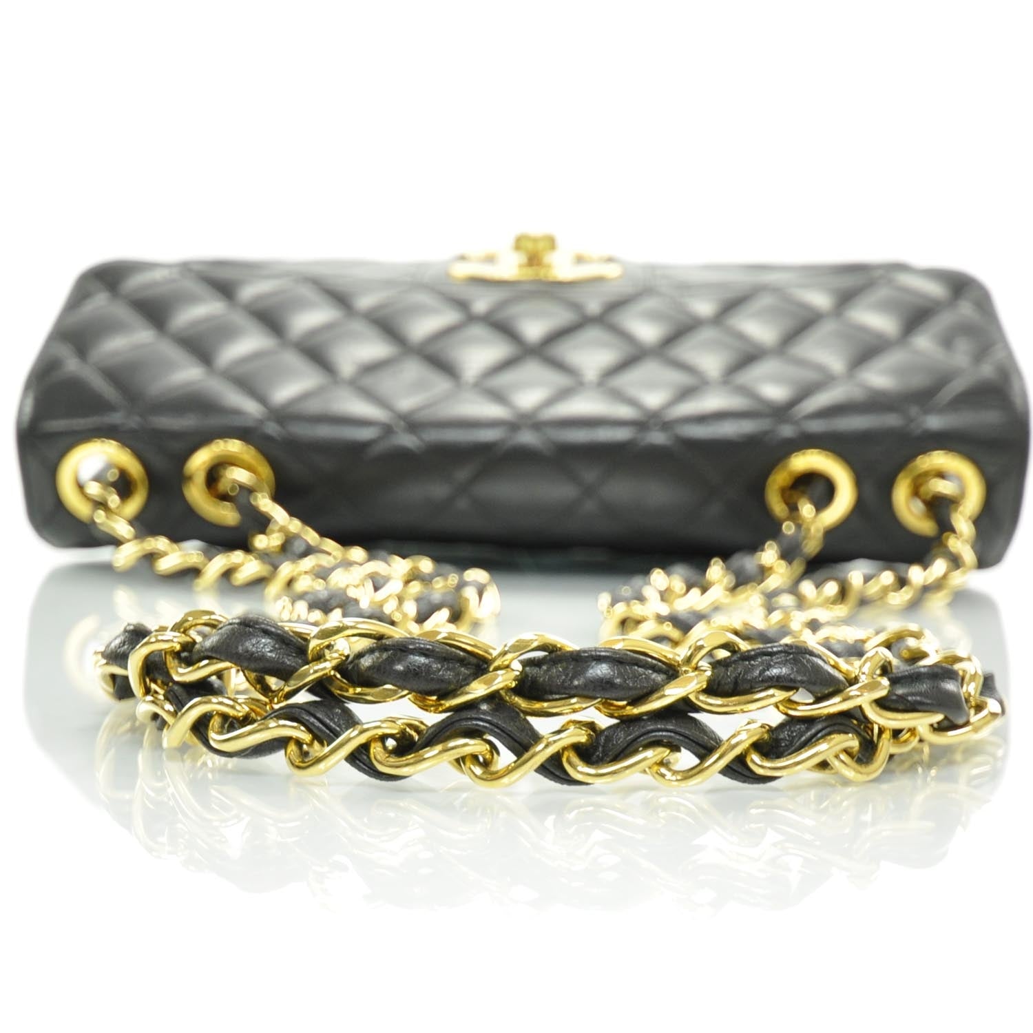 Chanel Lambskin Quilted Jumbo Flap Black 5 of 10
