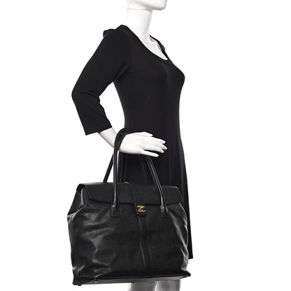 Chanel Caviar CC Tote Black 2 of 16