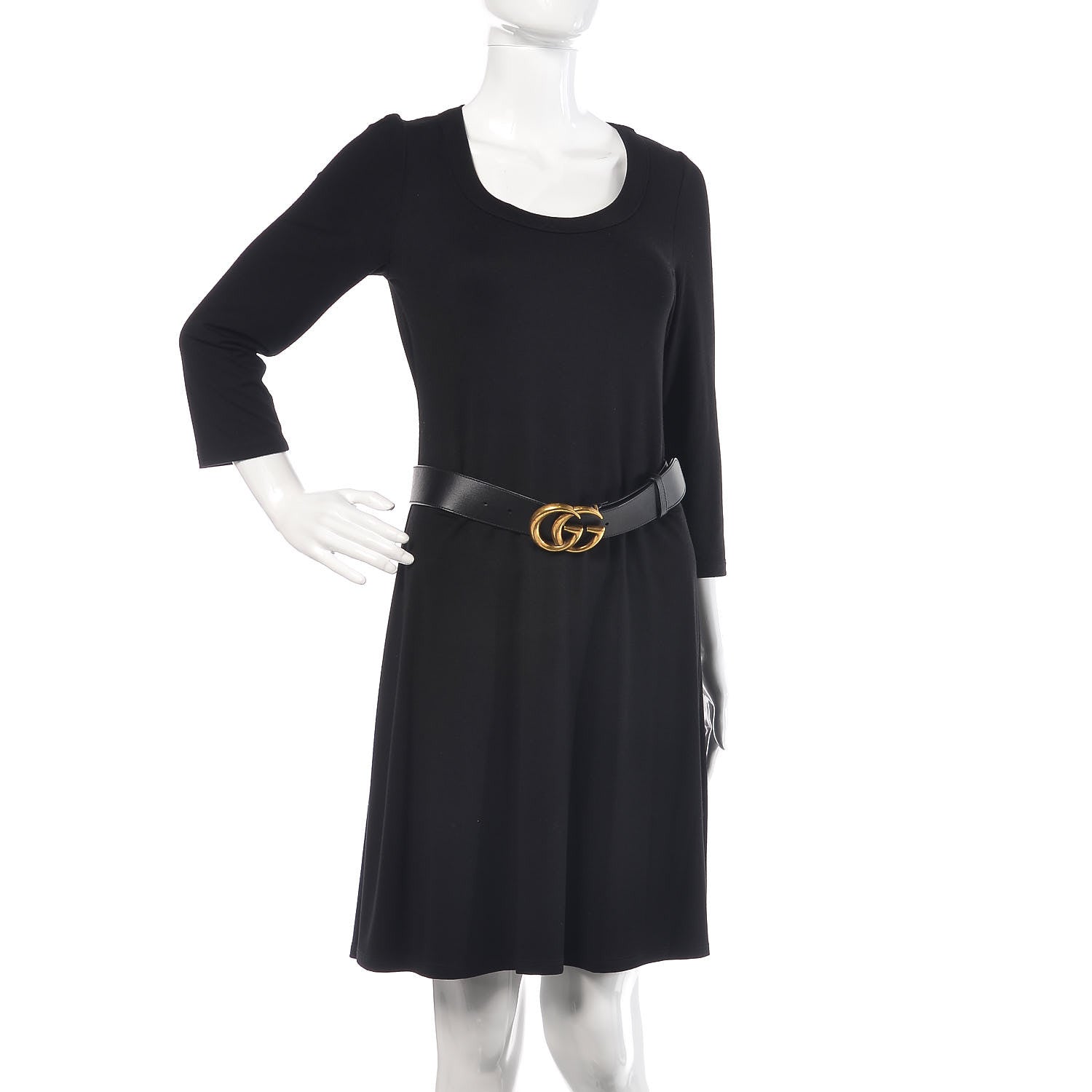 Gucci Calfskin Double G 40mm Belt 80 32 Black 2 of 7