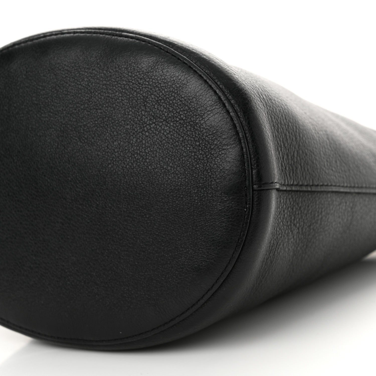 Mansur Gavriel Pebbled Calfskin Zip Bucket Bag Black 9 of 11