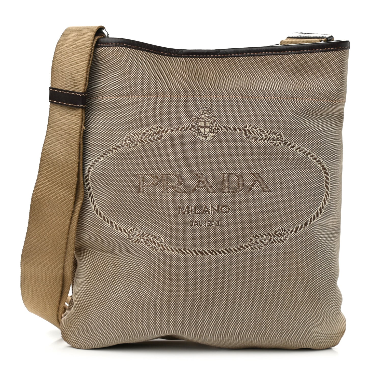 Jacquard Logo Messenger Bag Corda Bruciato