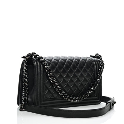 Chanel Caviar Quilted Medium Boy Flap So Black 3 of 7