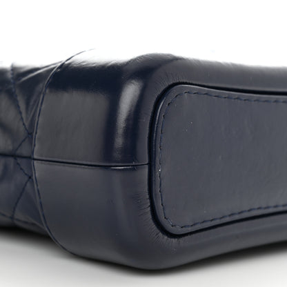Chanel Aged Calfskin Quilted Small Gabrielle Hobo Navy 9 of 10