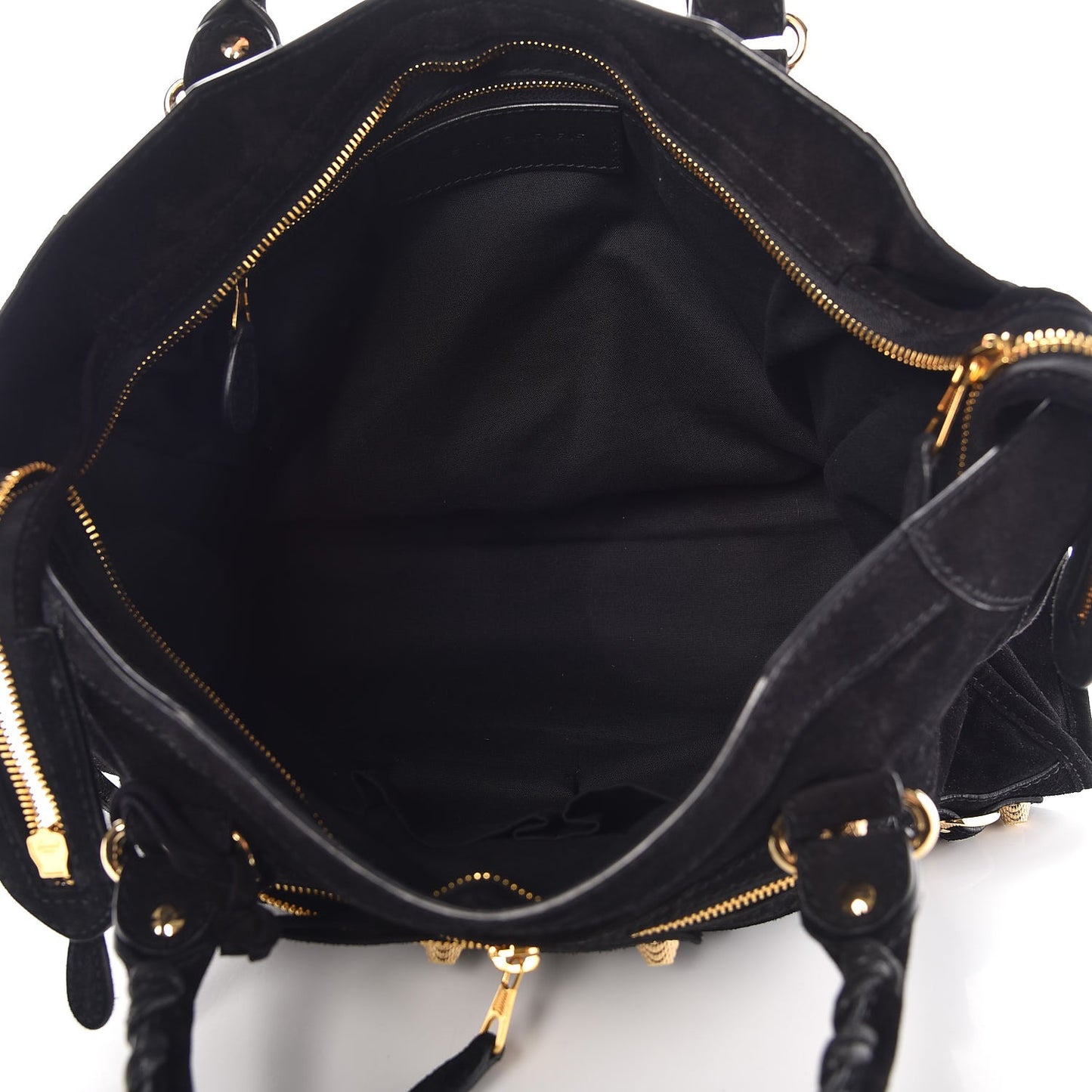 Baby Daim Suede Giant 12 Gold Hardware City Black
