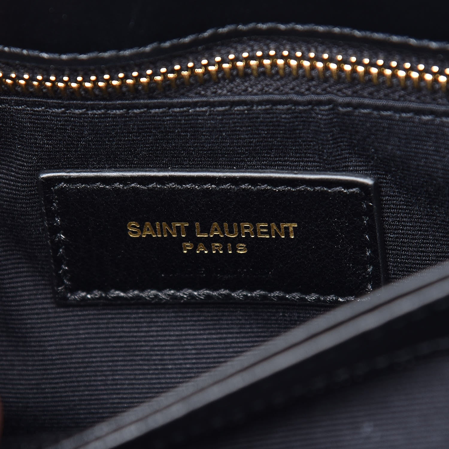 Saint Laurent Calfskin Y Quilted Monogram Toy Loulou Crossbody Bag Black 6 of 10