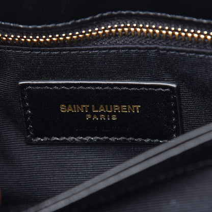 Saint Laurent Calfskin Y Quilted Monogram Toy Loulou Crossbody Bag Black 6 of 10