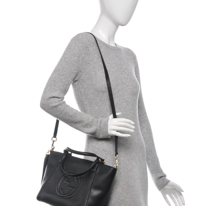 Gucci Pebbled Calfskin Small Soho Top Handle Bag Black 2 of 7