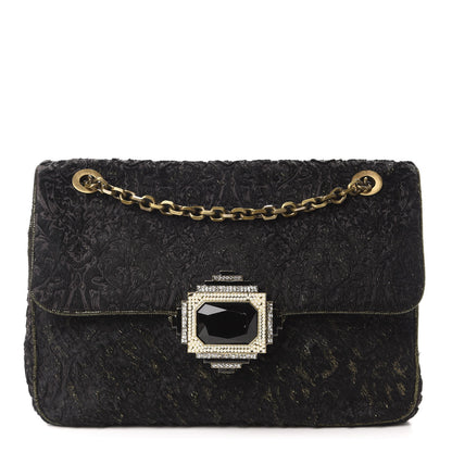 Judith Leiber Calf Hair Embroidered Shoulder Bag Black 1 of 10