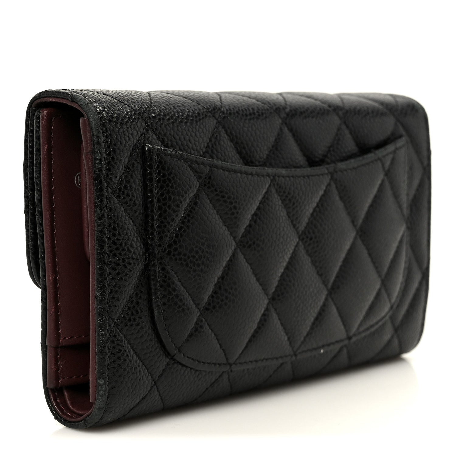 Chanel Caviar Quilted Large Flap Wallet Black 3 of 11