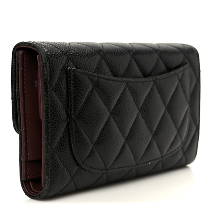 Chanel Caviar Quilted Large Flap Wallet Black 3 of 11