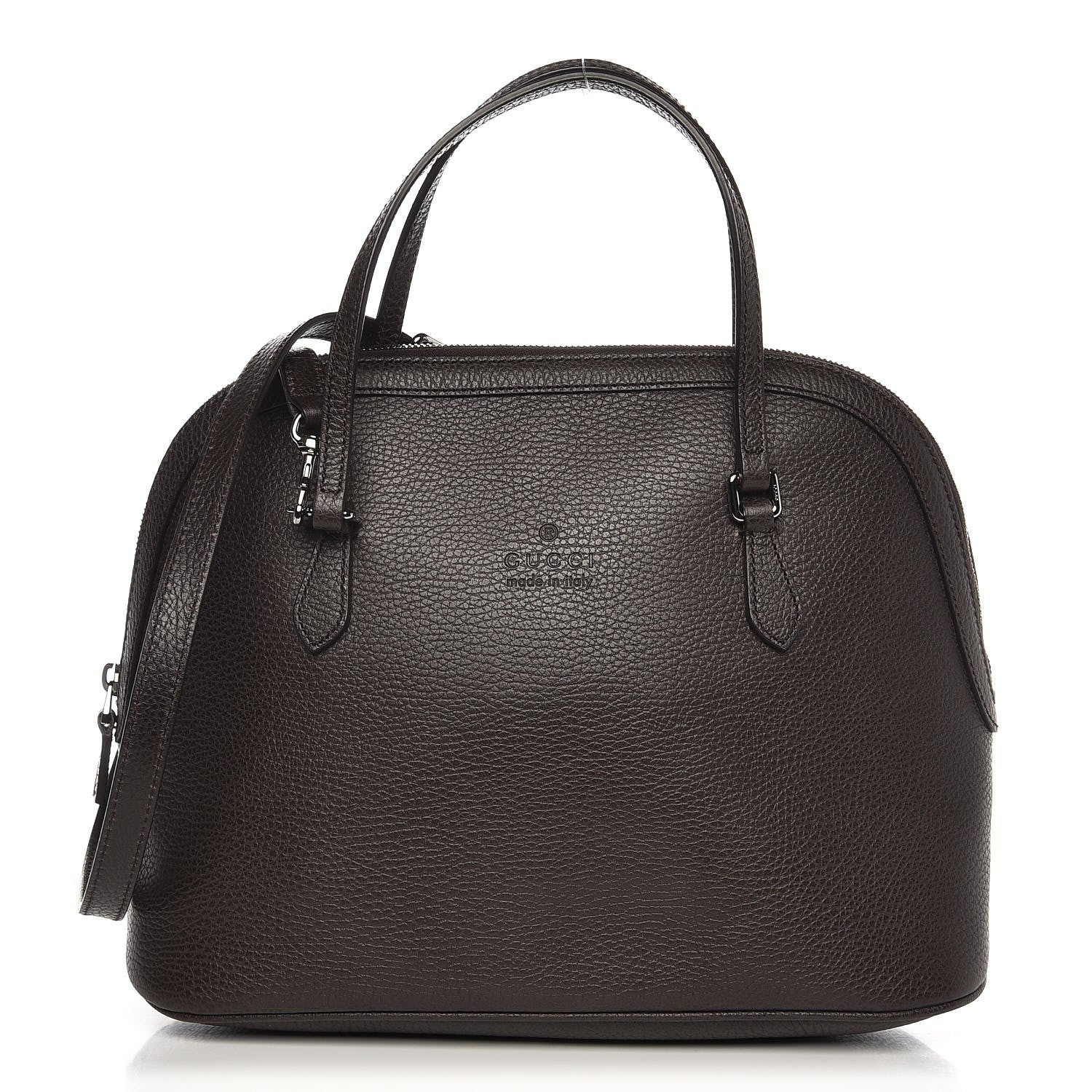 Gucci Calfskin Medium Dome Bag Dark Brown 1 of 9