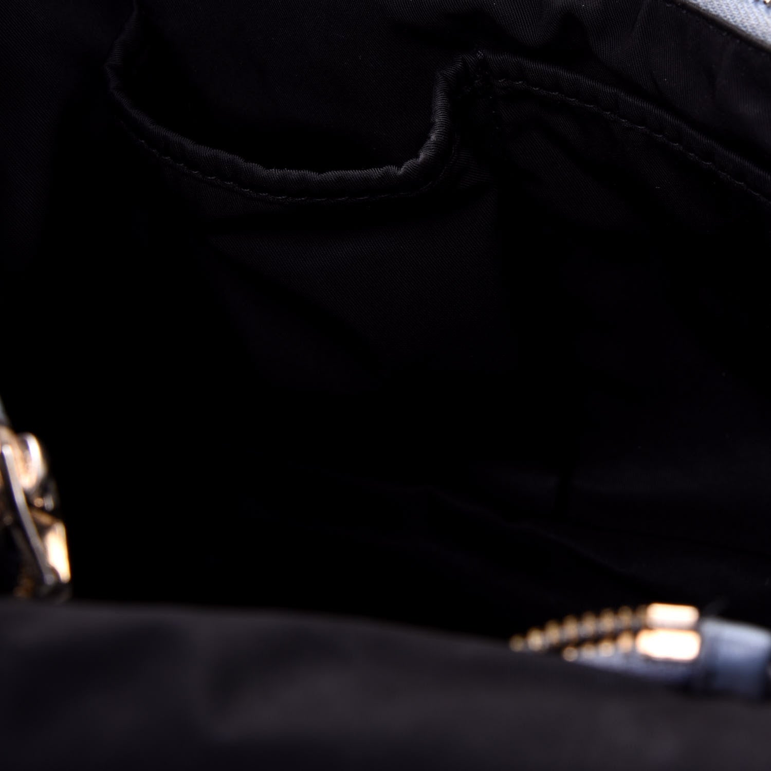 Alexander Wang Pebbled Lambskin Rockie Blue Pale Gold Hardware 12 of 24