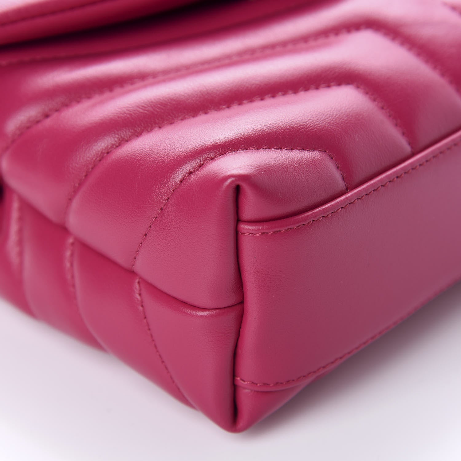 Saint Laurent Calfskin Y Quilted Monogram Toy Loulou Crossbody Bag Freesia 8 of 11