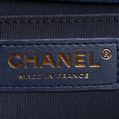 Chanel Caviar Quilted Medium Boy Flap Dark Blue 6 of 11