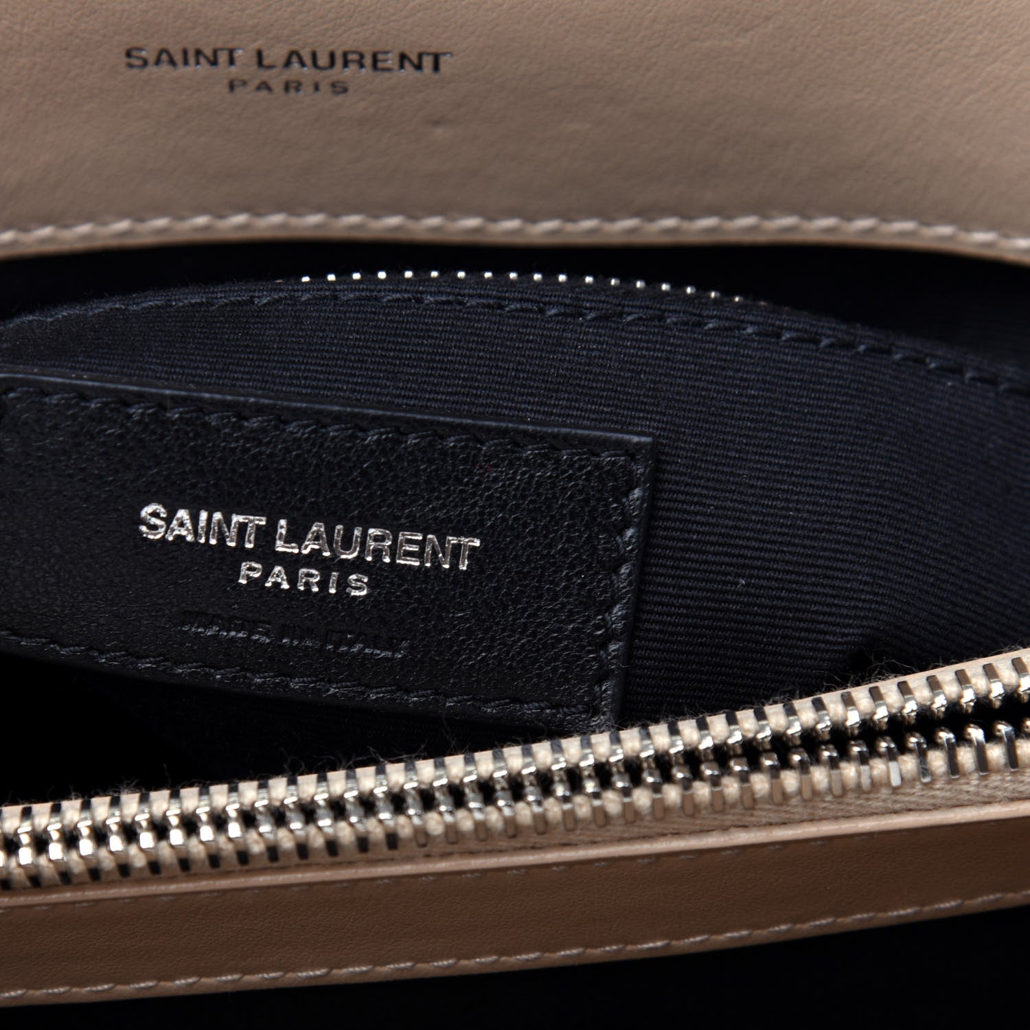 Saint Laurent Calfskin Y Quilted Monogram Medium Loulou Chain Satchel Nude Powder 7 of 12