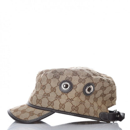 Gucci Monogram Military Hat L Brown 5 of 9