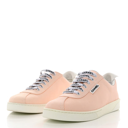 Chanel Canvas Womens Sneakers 39 Light Pink 3 of 9