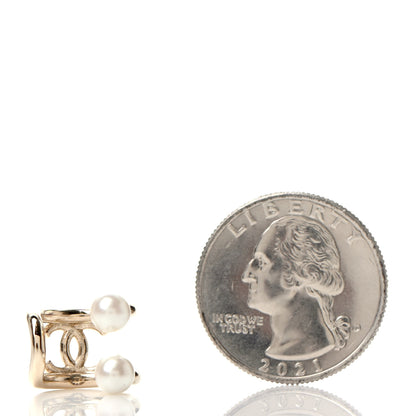 Chanel Pearl CC Single Ear Cuff Gold 2 of 3