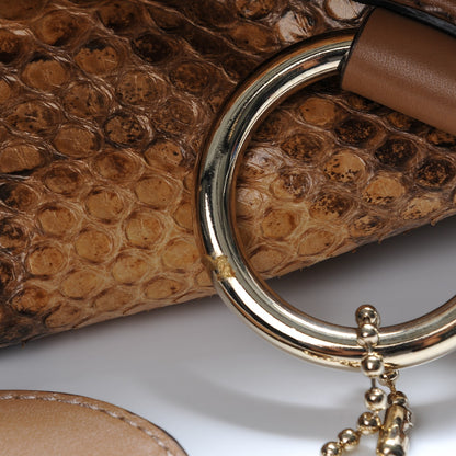 Gucci Python Large Sukey Tote Brown 7 of 7