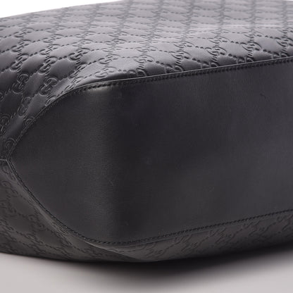 Gucci Guccissima Signature Large Linea A Hobo Black 8 of 9