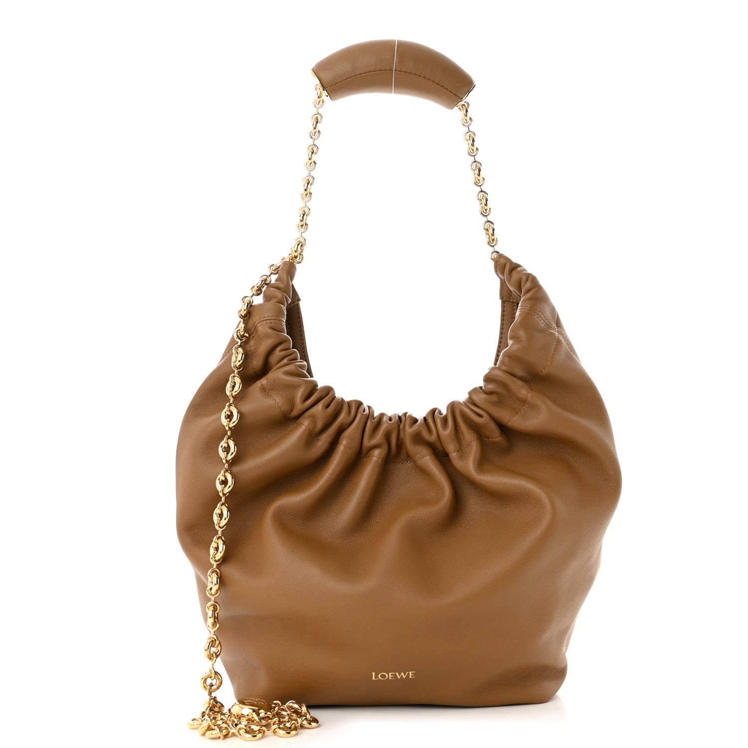 Loewe Nappa Small Squeeze Bag Oak 1 of 9