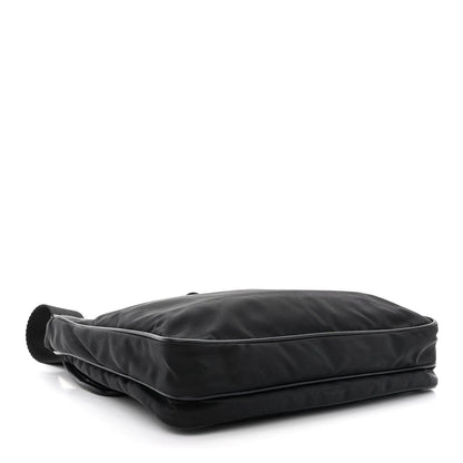 Prada Nylon Vela Flat Messenger Bag Black 4 of 12