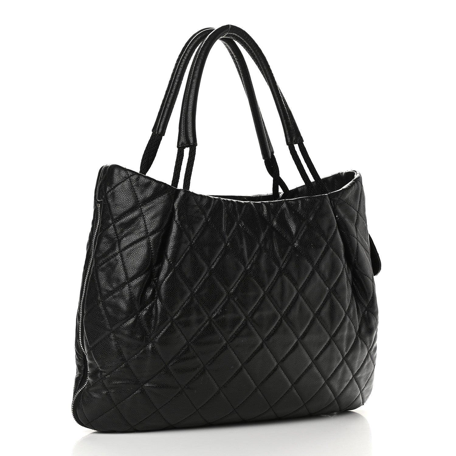 Chanel Caviar Quilted Soho Expandable Zip Shoulder Bag Black 3 of 12
