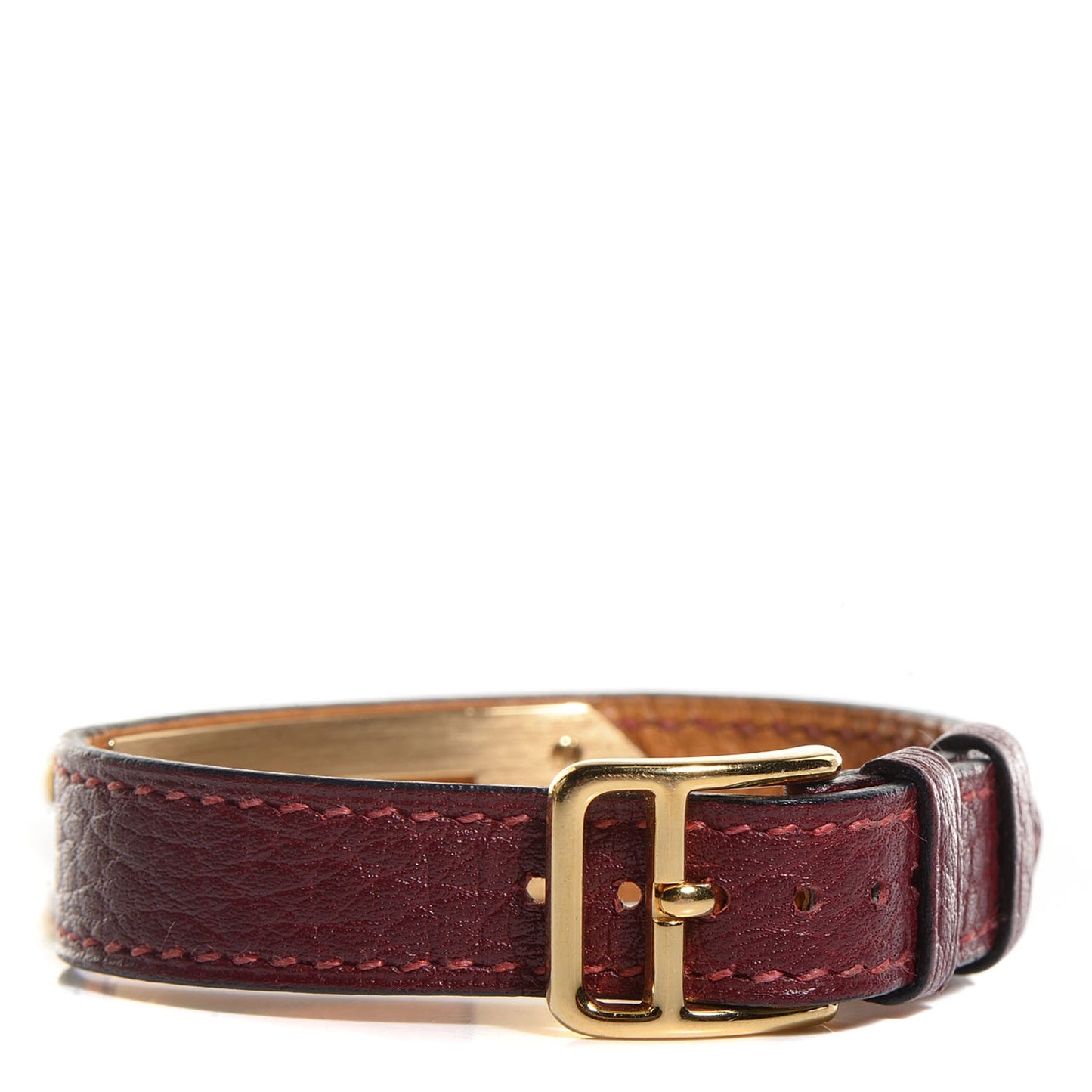Stainless Steel Chevre de Coromandel 20mm Kelly Cadena Quartz Watch Rouge H
