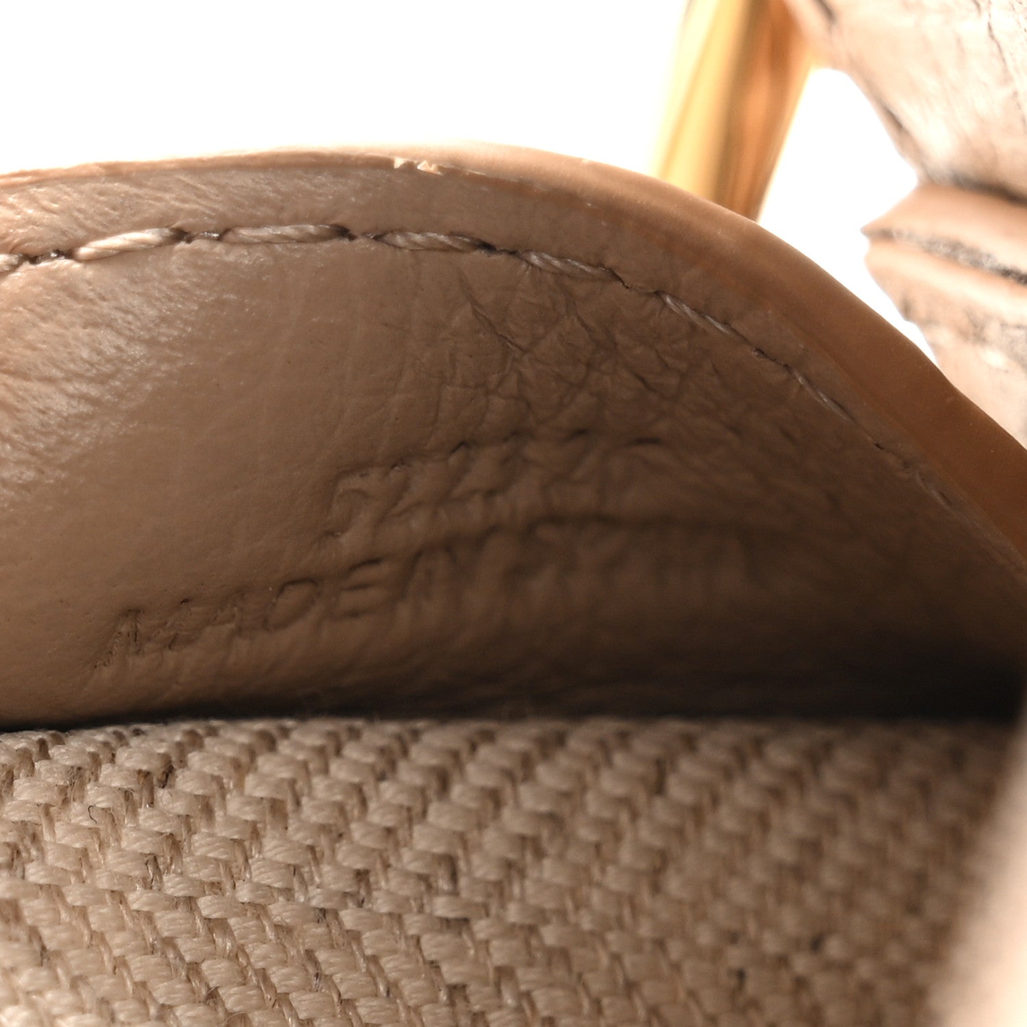 Loewe Soft Grained Calfskin Mini Puzzle Edge Bag Sand 8 of 10