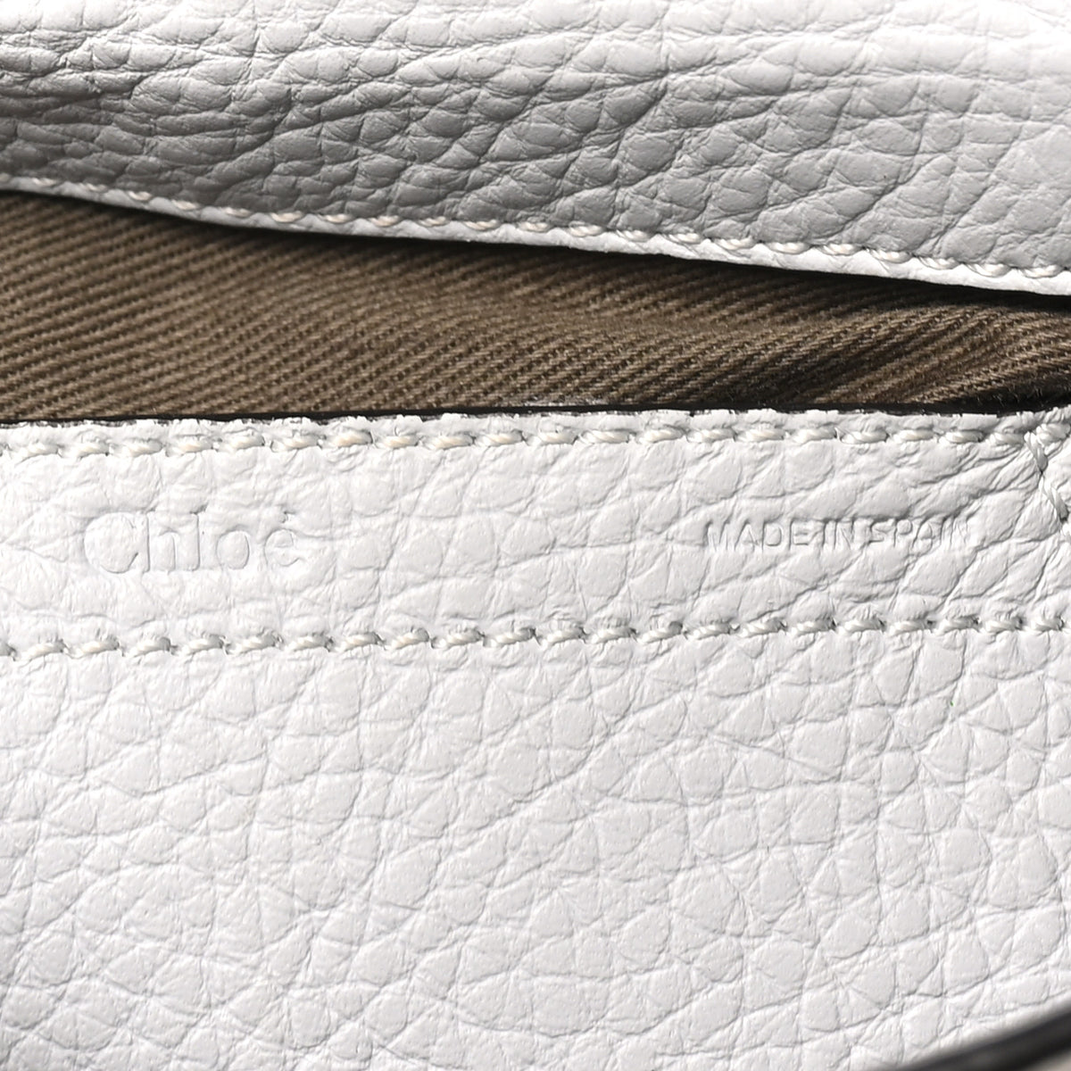 Chloe Calfskin Mini Marcie Round Crossbody Bag Light Cloud 6 of 9