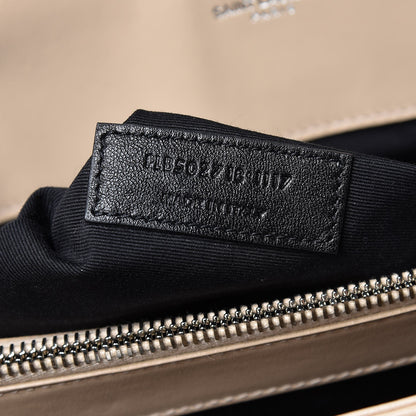 Saint Laurent Calfskin Y Quilted Monogram Large Loulou Shopper Nude Powder 7 of 12