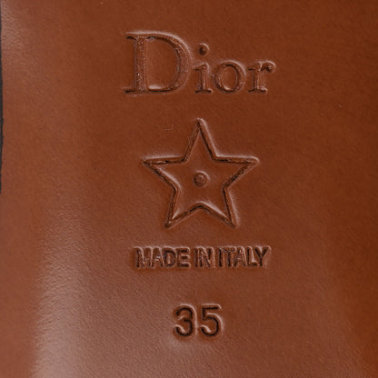 Christian Dior Calfskin D-Club Mule Sandal 35 Peach Boss 7 of 11