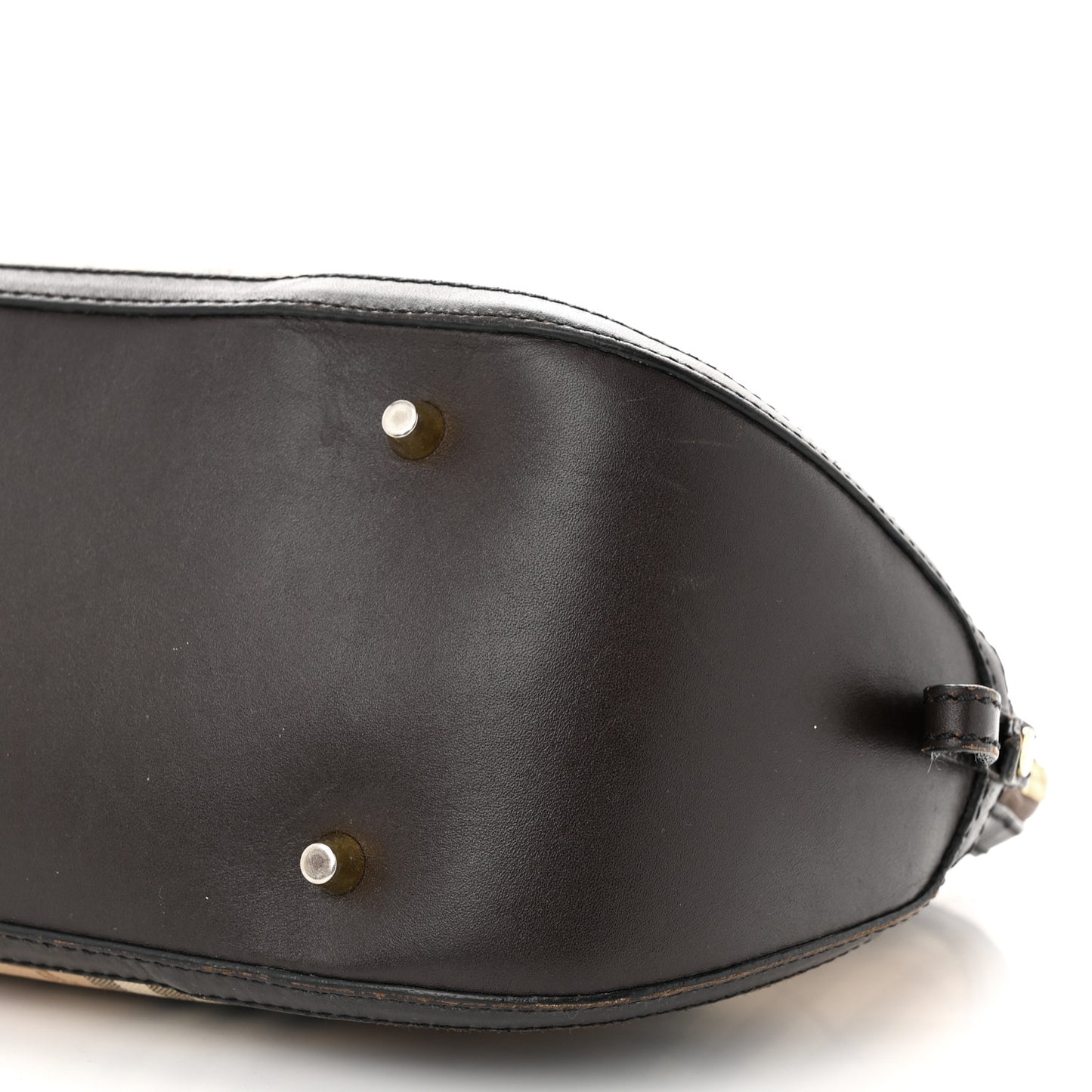 Haymarket Check Small Orchard Bowling Bag Chocolate