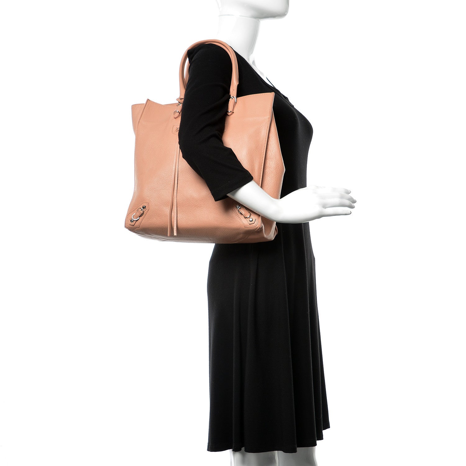 Balenciaga Veau Papier A5 Zip Around Tote Beige Desert 2 of 11
