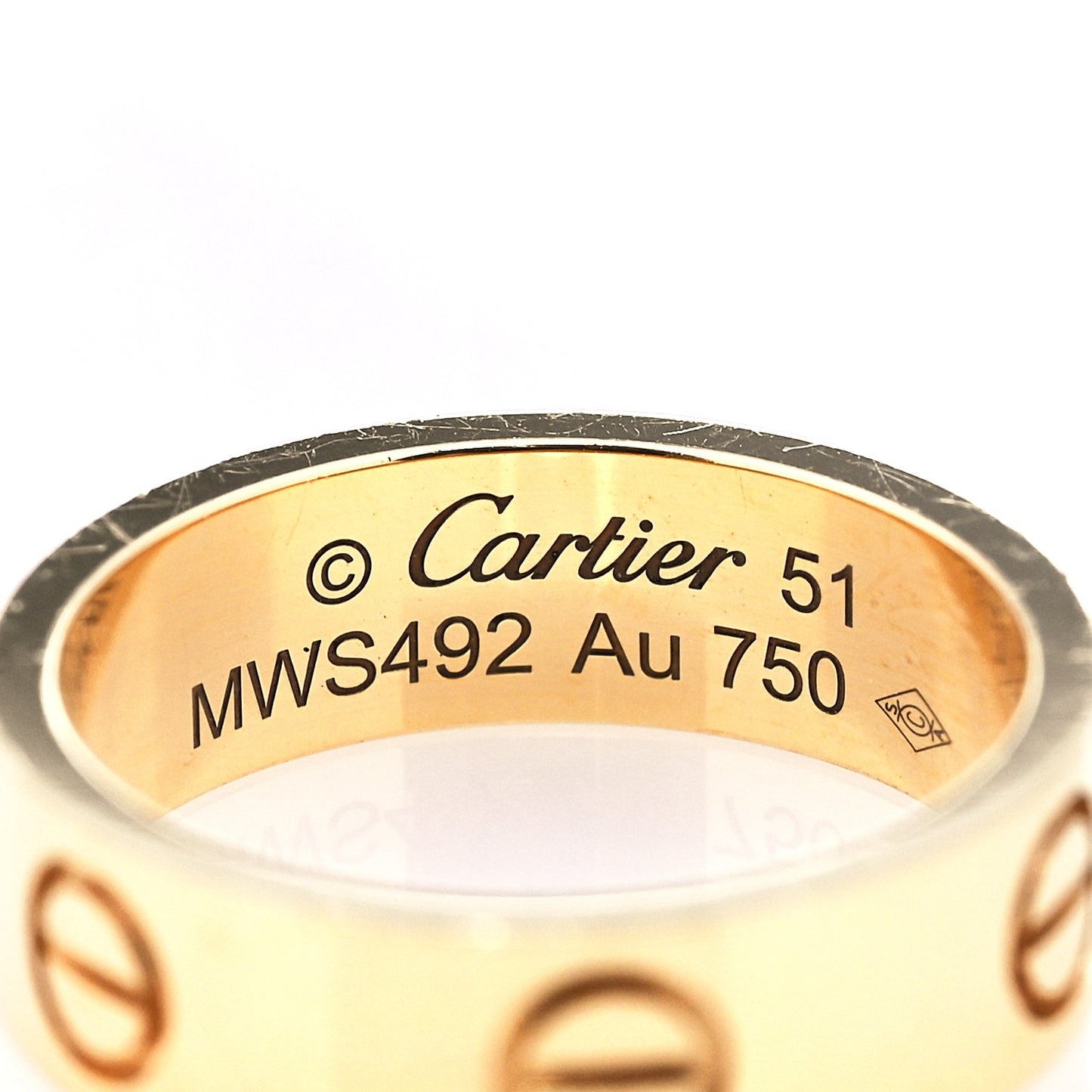 18K Yellow Gold 5.5mm LOVE Ring 51 5.75