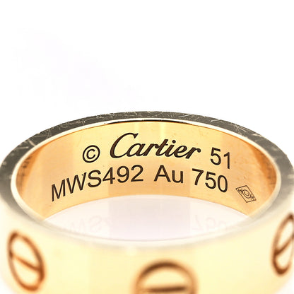 Cartier 18K Yellow Gold 5.5mm LOVE Ring 51 5.75 4 of 4