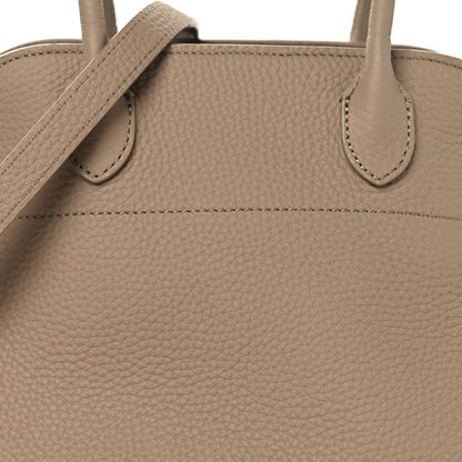 The Row Grained Calfskin Soft Margaux 10 Bag Dark Taupe 7 of 11