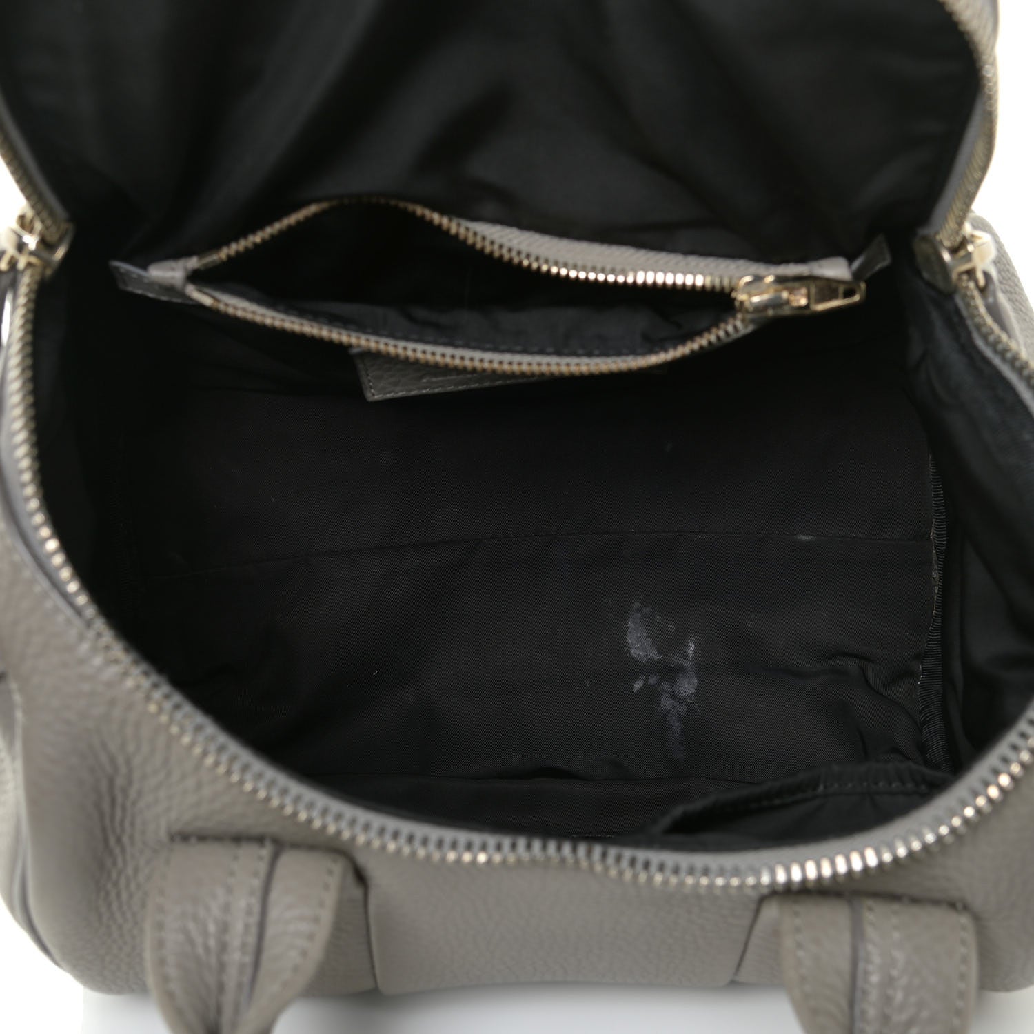 Alexander Wang Pebbled Lambskin Rockie Gray Pale Gold Hardware 5 of 14