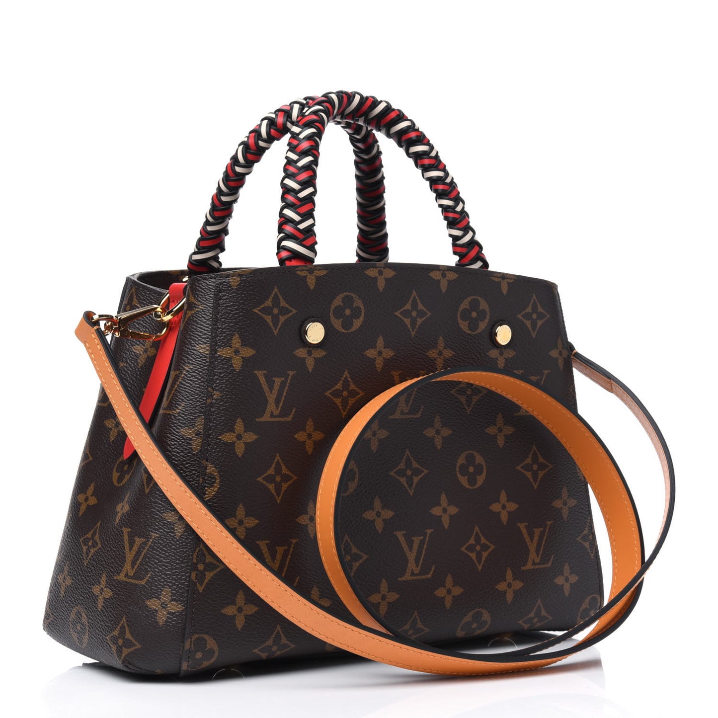 Monogram Braided Montaigne BB Coquelicot Creme Safran Peach