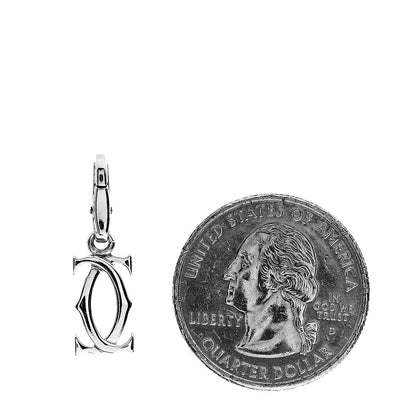 Cartier 18K White Gold Logo Charm 2 of 3