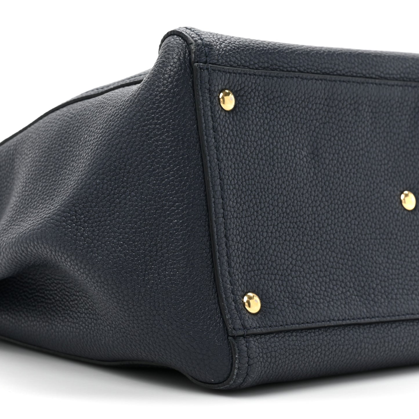Calfskin Verve Tote Navy