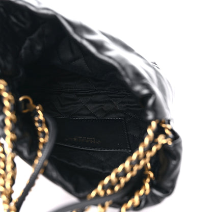 Chanel Shiny Calfskin Quilted Mini Chanel 22 Black 5 of 9