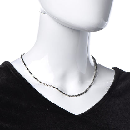 David Yurman Sterling Silver 14K Yellow Gold 2.7mm Small Box Chain Necklace 18" 2 of 6