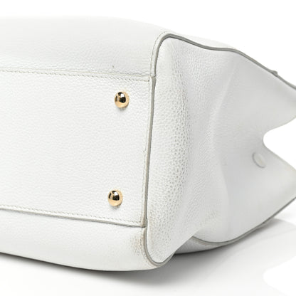 Chanel Grained Calfskin Small Neo Executive Shopper Tote White 9 of 21
