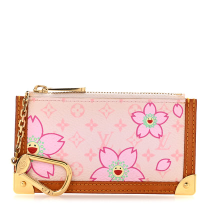 Louis Vuitton Monogram Cherry Blossom Key Pouch Pink 1 of 11
